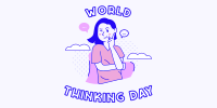 Woman Thinking Day Twitter post Image Preview