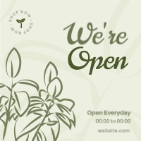 Plant Store Open Instagram Post Preview