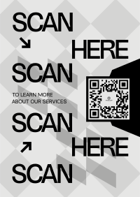 Modern Corporate QR Code Poster Image Preview