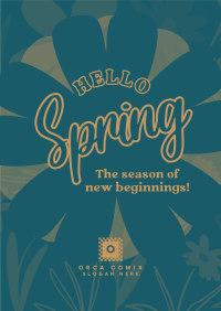 Spring Has Sprung Poster Design