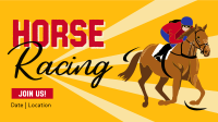 Vintage Horse Racing Facebook event cover Image Preview
