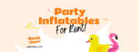 Party Inflatables Rentals Facebook Cover Design