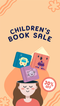 Kids Book Sale Facebook Story Design