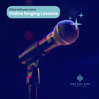 Singing Lessons Instagram Post Design