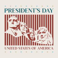 Mount Rushmore Presidents Linkedin Post Design
