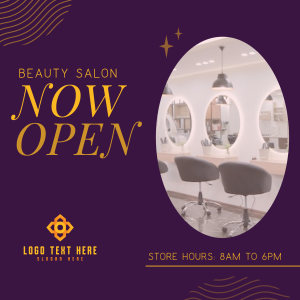 Hair Salon is Open Instagram post Image Preview