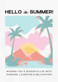 Minimalist Summer Greeting Poster Image Preview