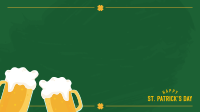 St. Patrick's Day  Happy Hour Zoom Background Image Preview