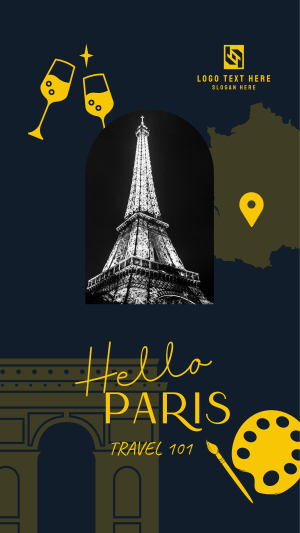 Paris Holiday Travel  Facebook story Image Preview