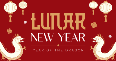 Lucky Lunar New Year Facebook ad Image Preview