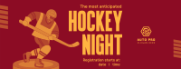 Winter Ice Hockey Facebook cover Image Preview