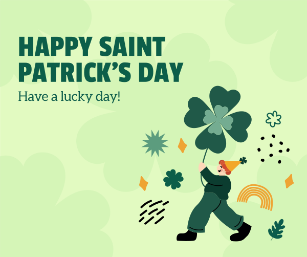 Happy St. Patrick's Day Facebook Post Design Image Preview