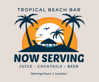 Tropical Beach Bar Facebook post Image Preview