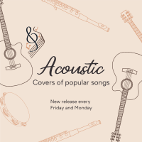 Acoustic Music Covers Instagram Post Design