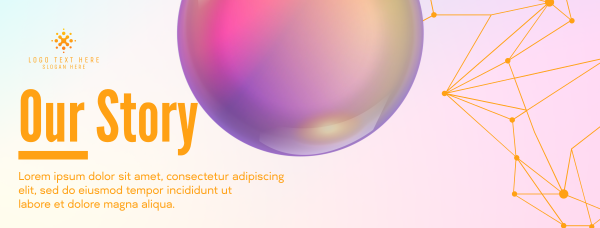 Glossy Ball Connection Facebook Cover Design Image Preview