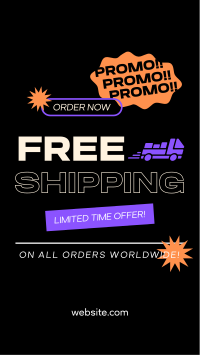 Worldwide Shipping Promo Instagram Reel Image Preview