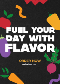 Food Flavors Quote Poster Preview