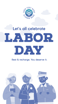 Happy Labor Day TikTok video Image Preview