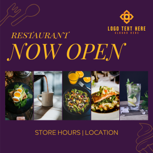 Restaurant Open Instagram post Image Preview