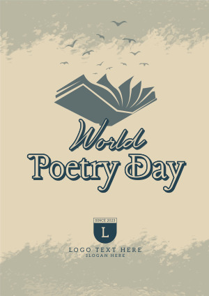 Happy Poetry Day Flyer Image Preview