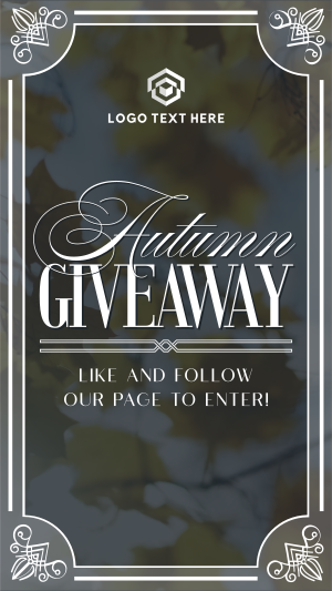 Autumn Giveaway Facebook Story Image Preview