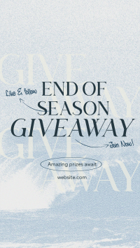 End Season Giveaway TikTok Video Image Preview