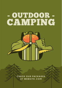 Outdoor Campsite Flyer Design