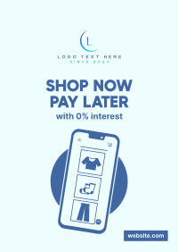 Shop and Pay Later Poster Design