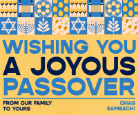 Abstract Geometric Passover Facebook Post Design