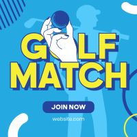 Golf Match Instagram Post Design