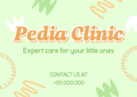 Kiddie Pediatric Clinic Postcard Image Preview