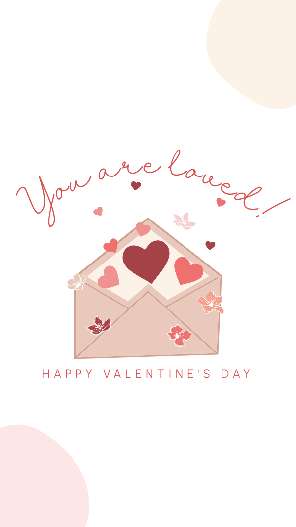 Valentine Envelope Facebook Story Design Image Preview