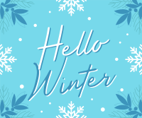 Snowy Winter Greeting Facebook post Image Preview