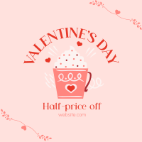 Valentine's Day Cafe Sale Linkedin Post Image Preview