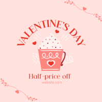Valentine's Day Cafe Sale Linkedin Post Image Preview