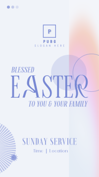 Easter Sunday Service Facebook Story Design