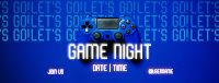 Game Night Console Facebook Cover Design