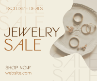 Organic Minimalist Jewelry Sale Facebook Post Design