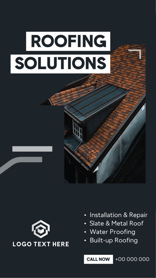 Roofing Solutions Instagram Story Design Image Preview