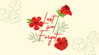 Anzac Day Poppy Flowers Facebook event cover Image Preview