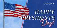 Presidents Day Celebration Twitter Post Design