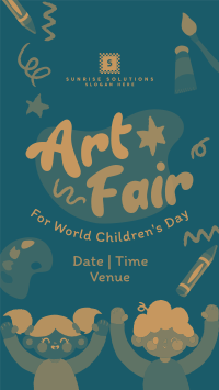 Art Fair Children's Day Instagram Reel Image Preview