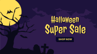 Halloween Super Sale Facebook Event Cover Design