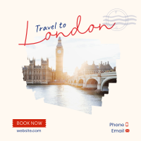 Travel To London Instagram post Image Preview