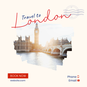 Travel To London Instagram post Image Preview