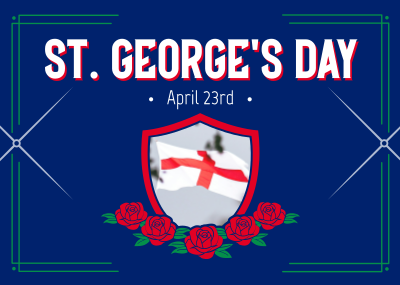 St. George's Day Celebration Postcard Image Preview