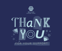 Playful Thank You Facebook post Image Preview