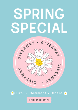 Spring Giveaway Flyer Image Preview