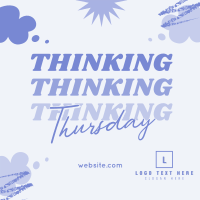 Quirky Thinking Thursday Instagram Post Design