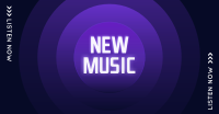 New Music Button Facebook Ad Design